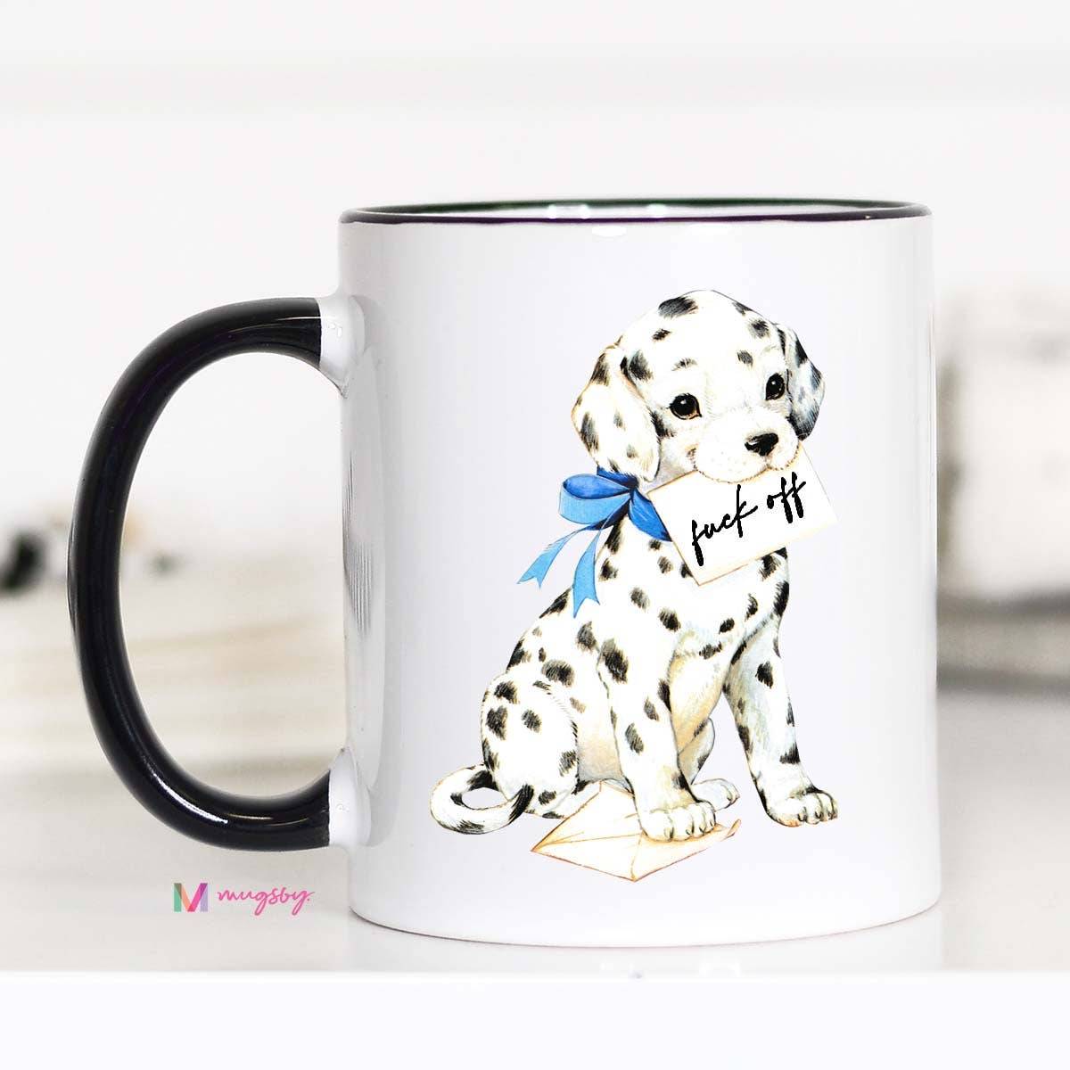 Funny Dog Mug Best F-cking Dalmatian Dad Ever Coffee Cup 11oz boyfriend Vintage Mug for husband christmas wife girlfriend birthday 